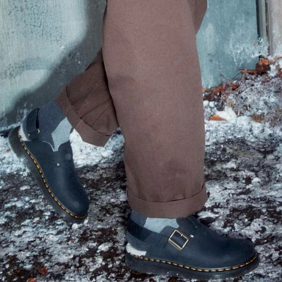 **SOLD NEW Womens Size 7 Dr. Martens Jorge II Fur Lined Slingback Platform Mules - Picture 12 of 12